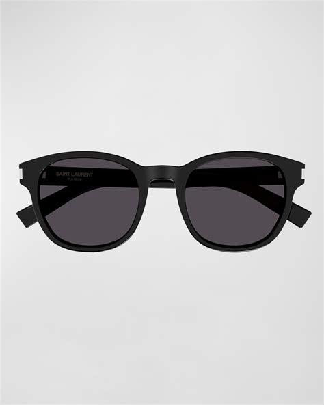 saint laurent round acetate/metal sunglasses|Saint Laurent Men's SL 620 Acetate Round Sunglasses.